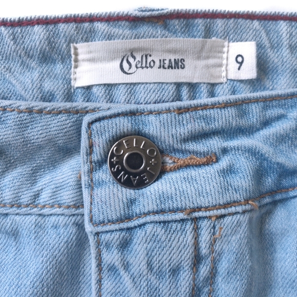 SOLD - Cello distressed light wash midrise jeans - Picture 6 of 8
